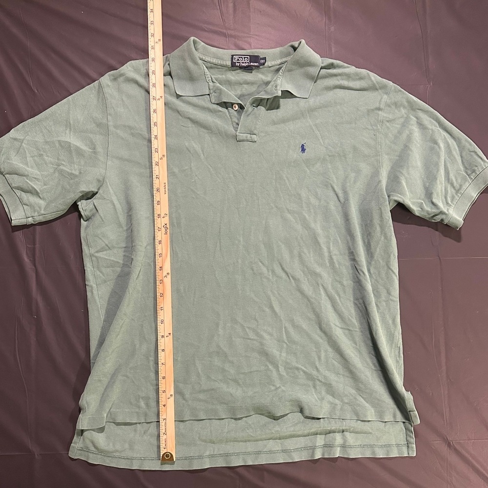 Polo Ralph Lauren Mens Sage Green Short Sleeve Pique Polo Shirt XXL